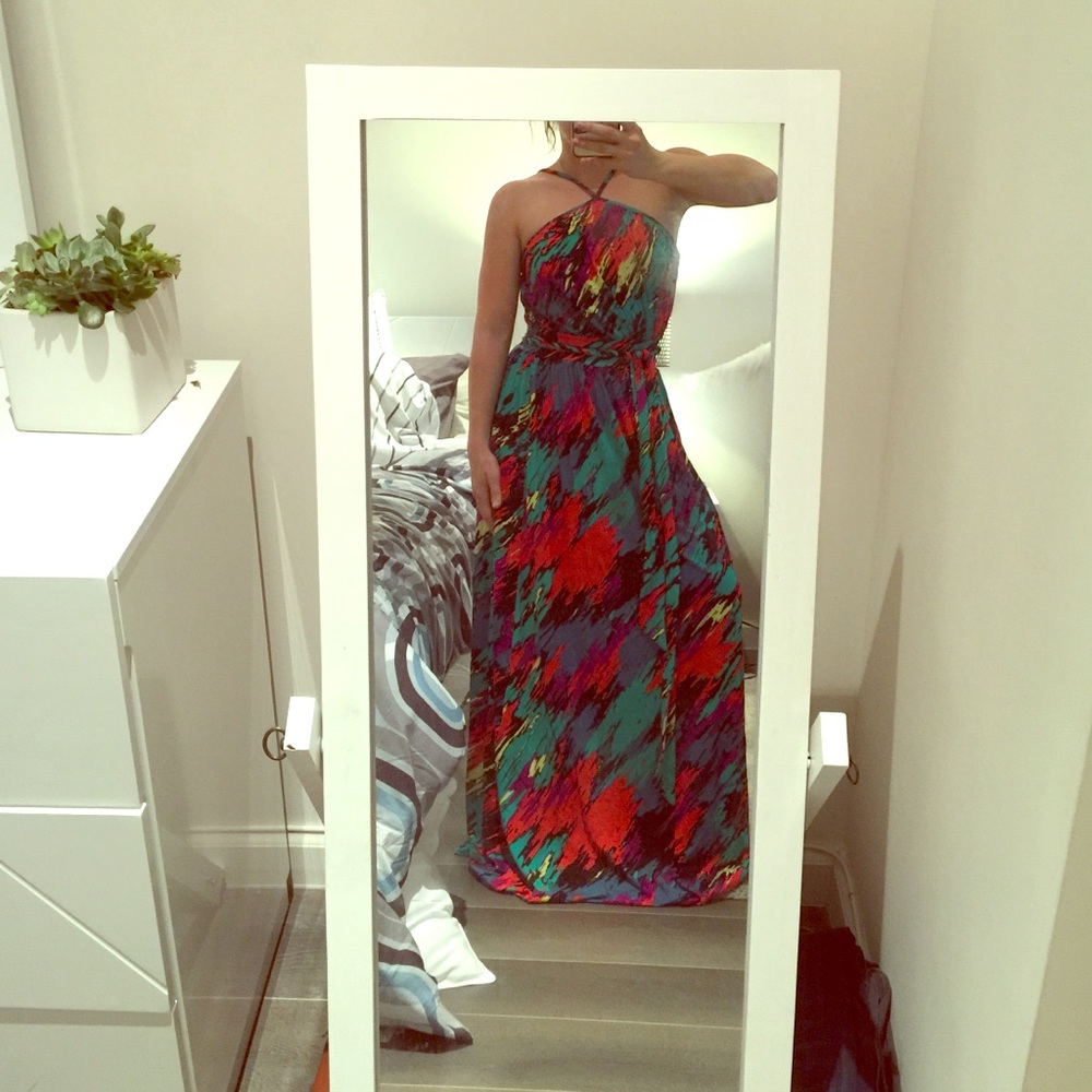 Rachel Pally Halter Neck Maxi Dress